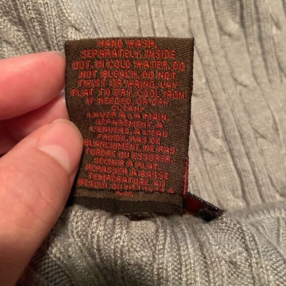 Danier grey cable knit cardigan. Size small - Picture 4 of 7